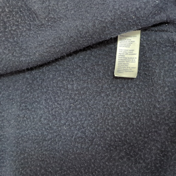 Boys Tommy navy cotton hoodie - Fits Small - Picture 6 of 6